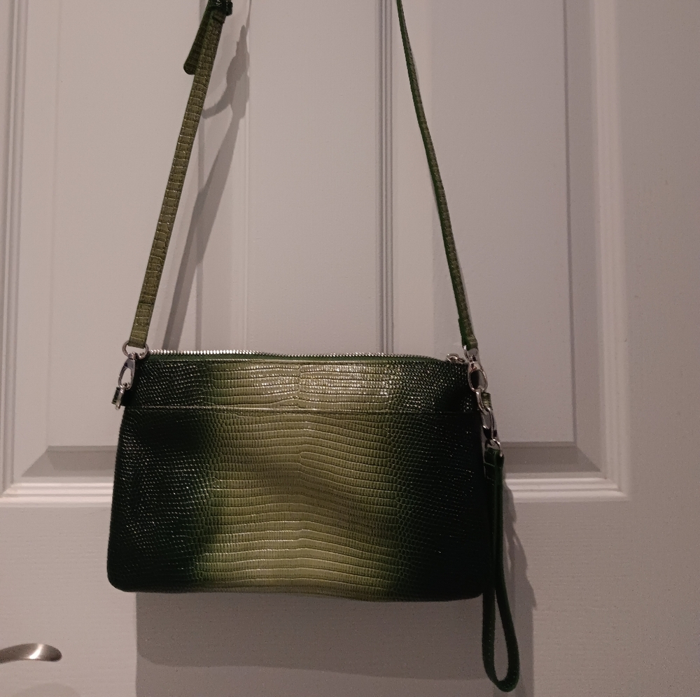 Danier croc clutch handbag